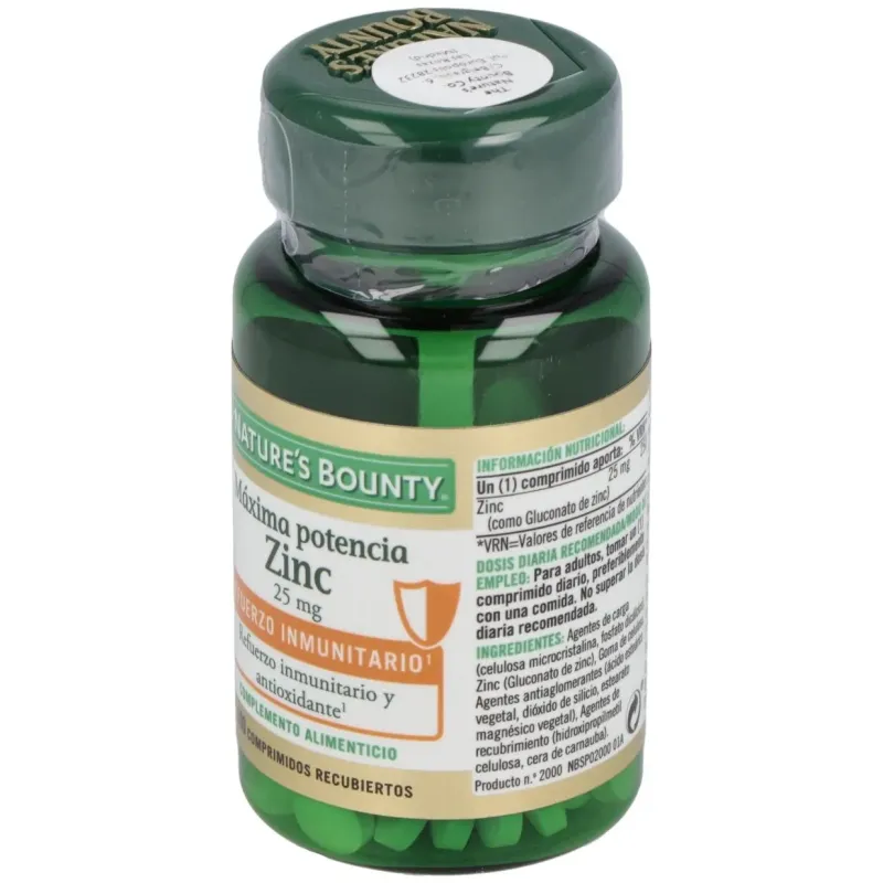 Zinc 25mg. 100comp. 2 | Farmacia Barata