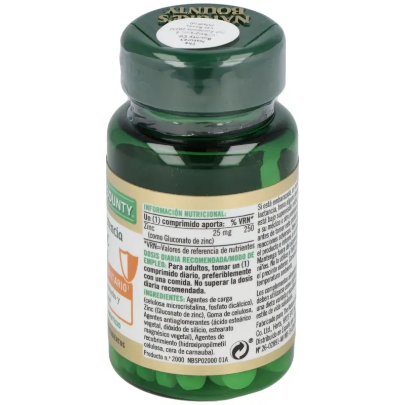 Zinc 25mg. 100comp. 2 | Farmacia Barata