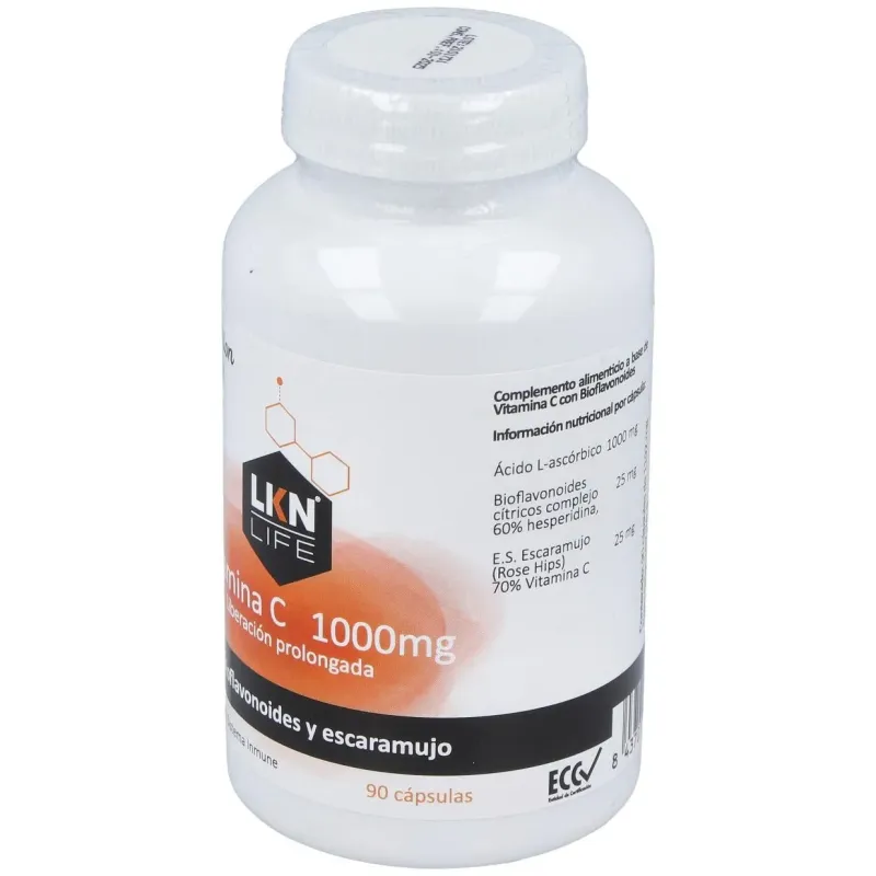 Lkn vitamina c 1000mg 90caps | Farmacia Barata