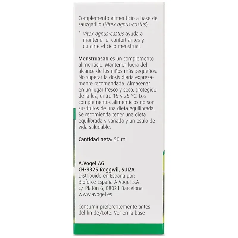 A.vogel menstruasan gotas 50ml | Farmacia Barata