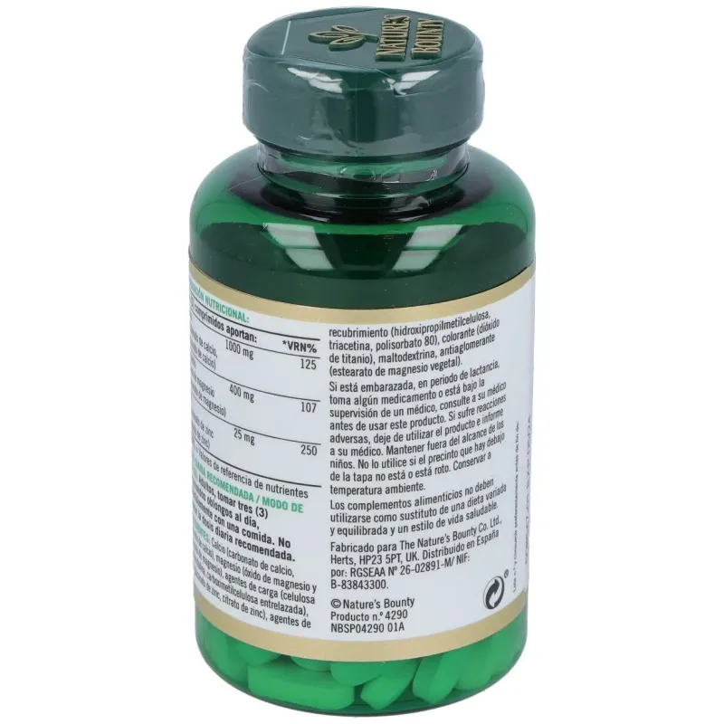 Calcio magnesio y zinc 100comp. 2 | Farmacia Barata