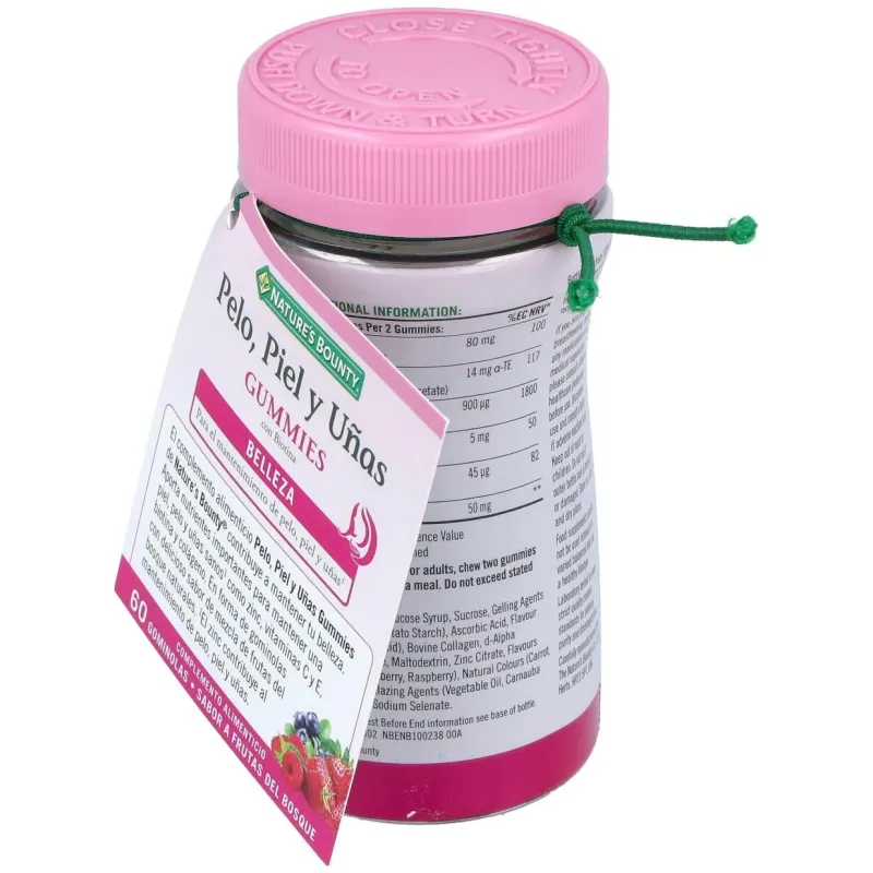 Gummies pelo piel y uñas con biotina 60gominolas 2 | Farmacia Barata Gummies pelo piel y uñas con biotina 60gominolas 2 | Farmacia Barata