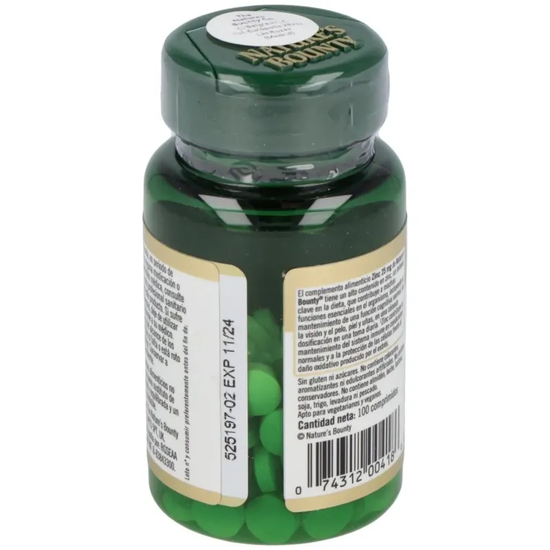 Zinc 25mg. 100comp. 2 | Farmacia Barata