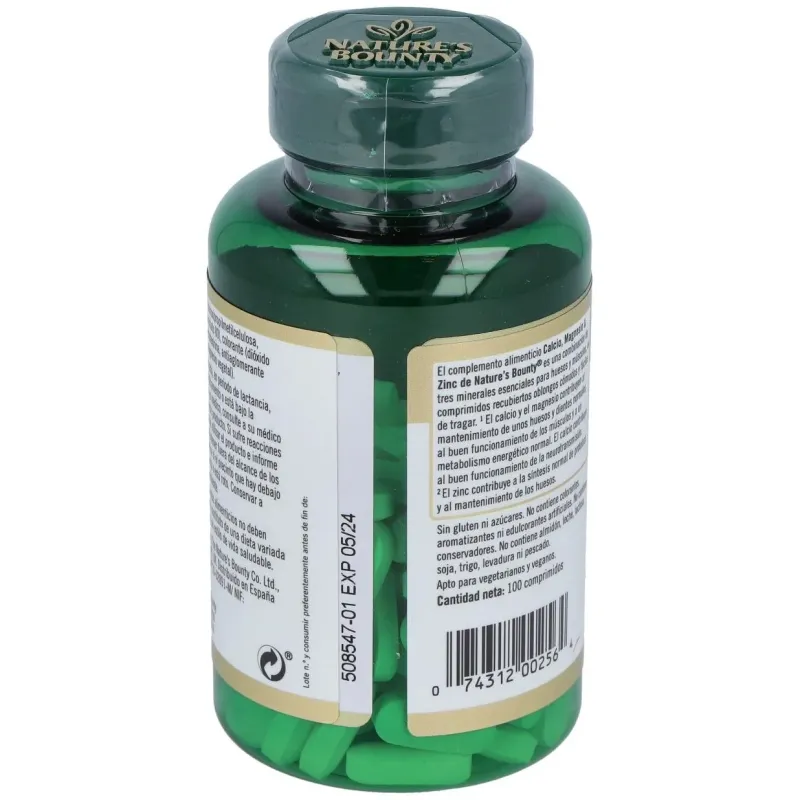 Calcio magnesio y zinc 100comp. 2 | Farmacia Barata