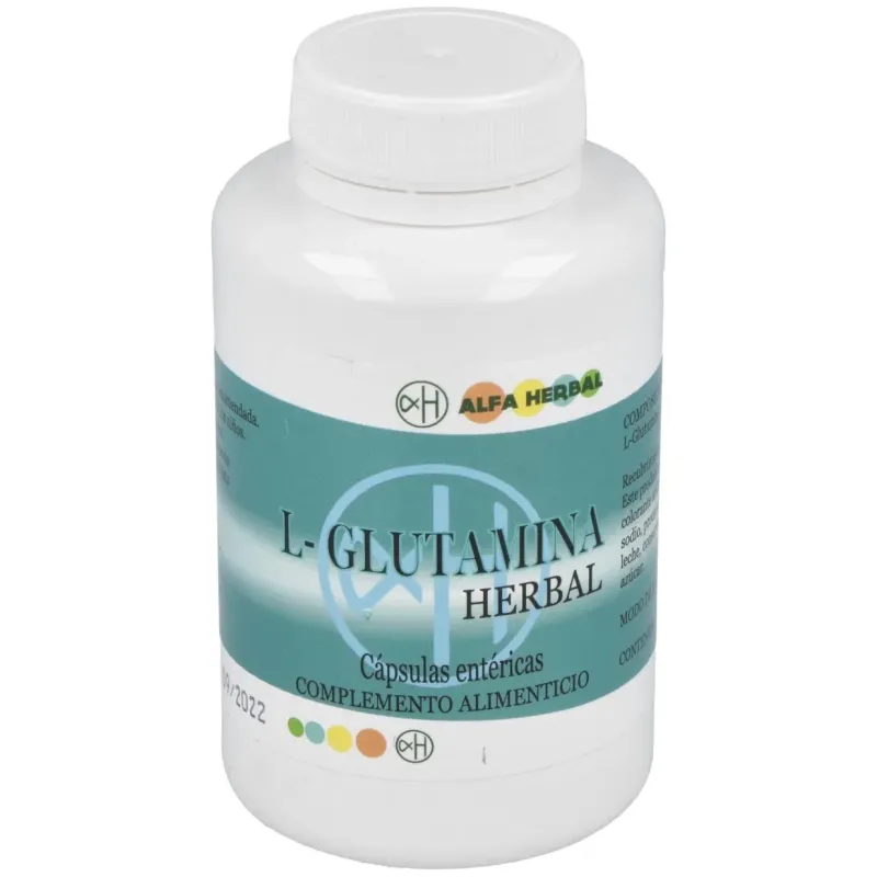 Alfa herbal l-glutamina 120caps | Farmacia Barata