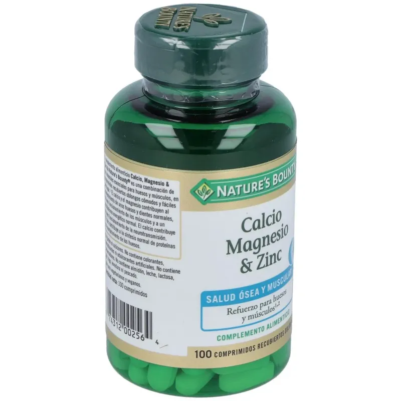 Calcio magnesio y zinc 100comp. 2 | Farmacia Barata