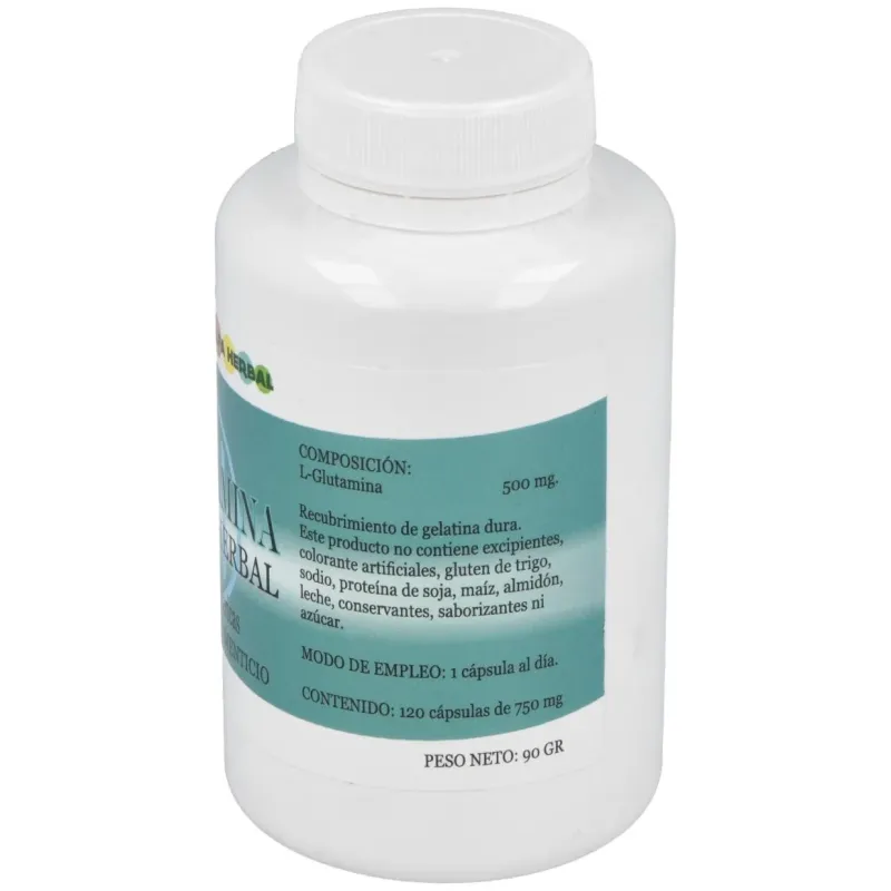 Alfa herbal l-glutamina 120caps | Farmacia Barata