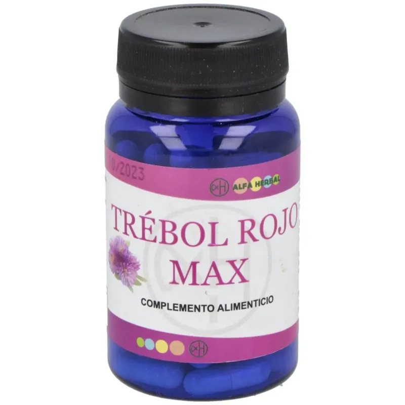 Alfa herbal trébol rojo max 60caps | Farmacia Barata