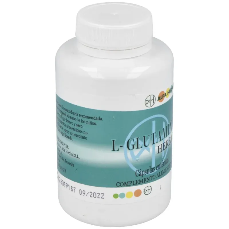Alfa herbal l-glutamina 120caps | Farmacia Barata
