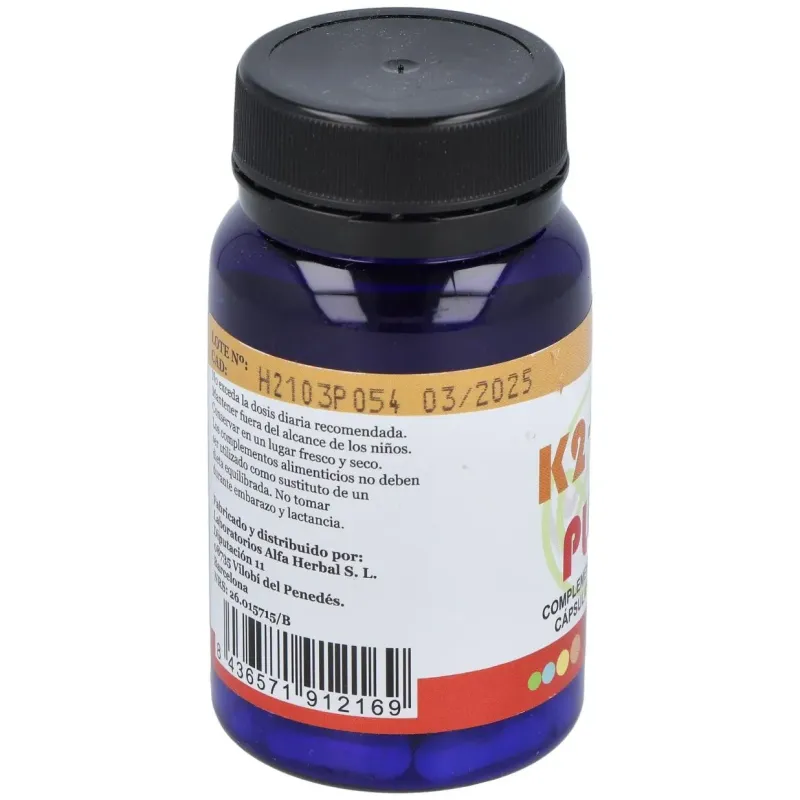 K2+d3 plus 60vcap. vegan | Farmacia Barata