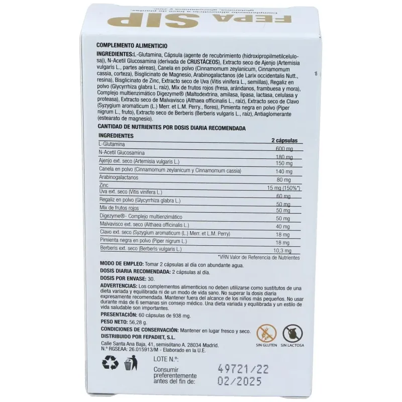 Fepadiet fepa-sip 60caps | Farmacia Barata