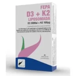 Fepadiet fepa vitamina d3+k2 liposomado 40caps