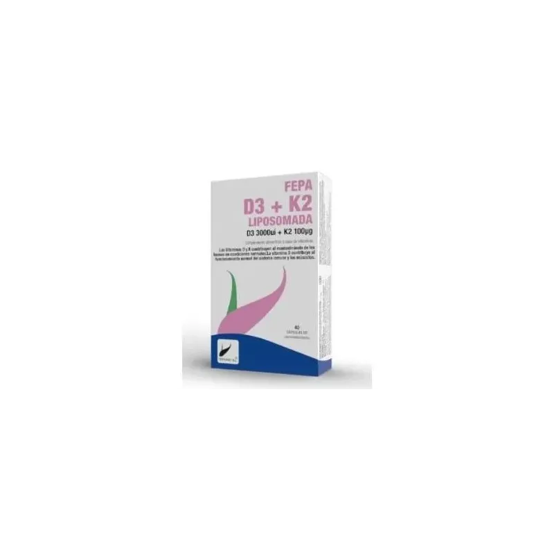Fepadiet fepa vitamina d3+k2 liposomado 40caps | Farmacia Barata