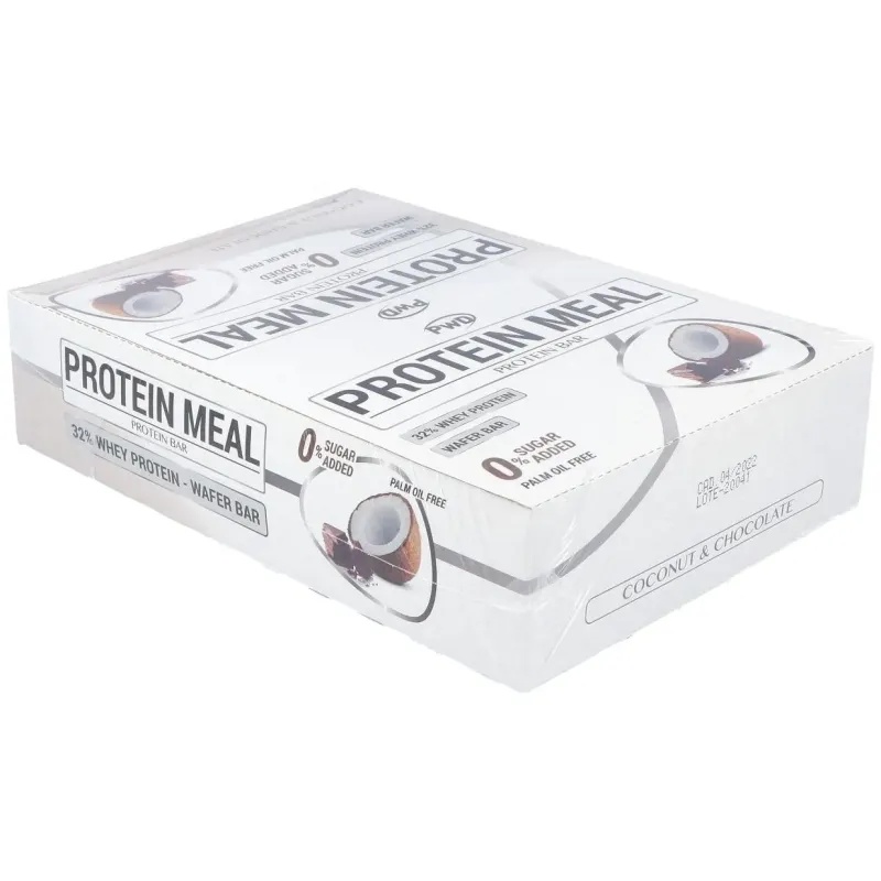 Protein meal barritas coco con chocolate 12uds. 2 | Farmacia Barata