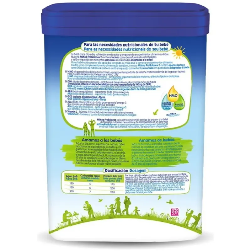 Mitlina 2 probalance leche de continuacion 800g | Farmacia Barata