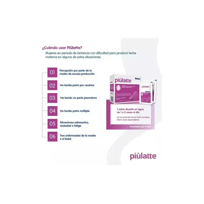 Piulatte 14sbrs. - humana | Farmacia Barata