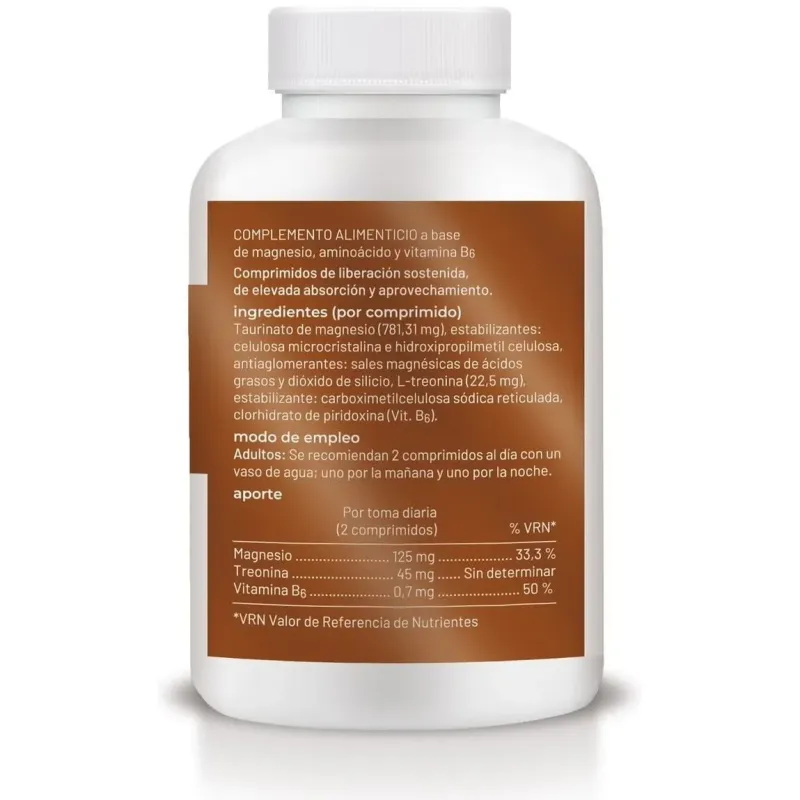 Magnesio+vit b6 liberacion sostenida 1550mg 120com | Farmacia Barata