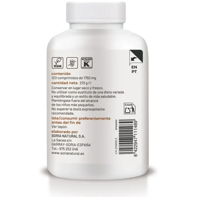 Magnesio+vit b6 liberacion sostenida 1550mg 120com | Farmacia Barata