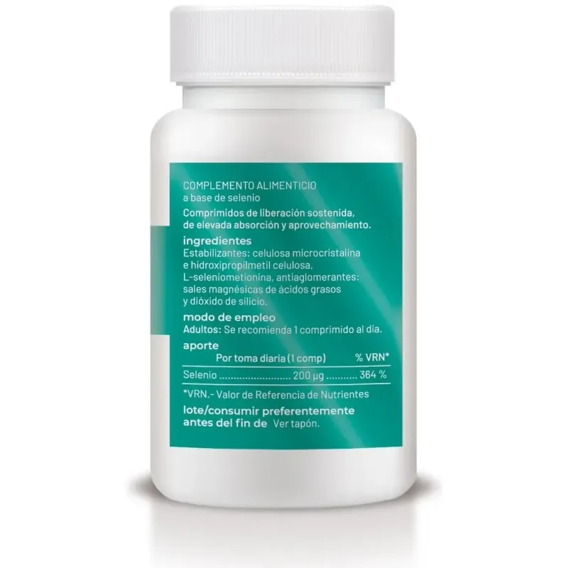 Selenio liberacion sostenida 250mg 200comp. | Farmacia Barata