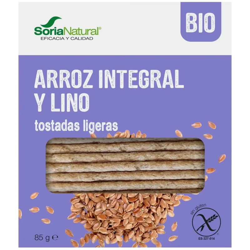 Soria alimentacion tostadas ligeras arroz lino | Farmacia Barata