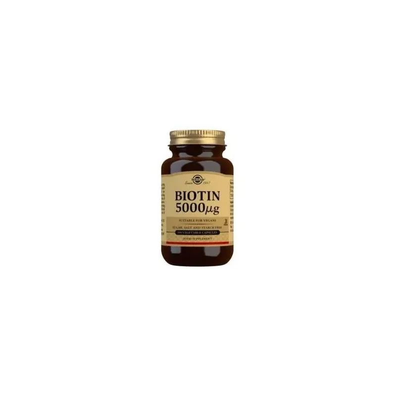 Biotina 5000mcg. 100cap. | Farmacia Barata