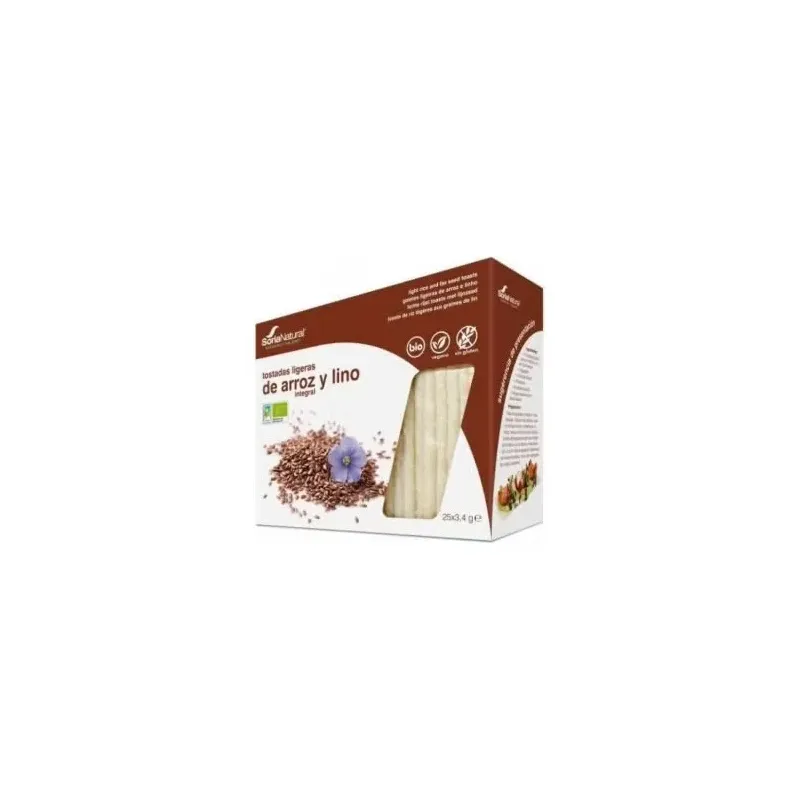 Soria alimentacion tostadas ligeras arroz lino | Farmacia Barata