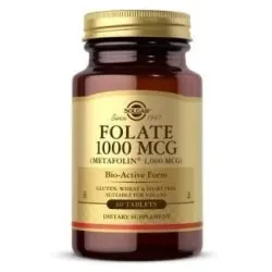 Solgar folato como metafolin 1000mcg 60comp