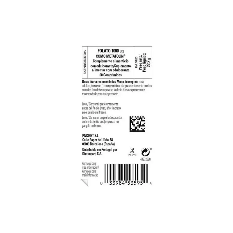 Solgar folato como metafolin 1000mcg 60comp | Farmacia Barata Solgar folato como metafolin 1000mcg 60comp | Farmacia Barata