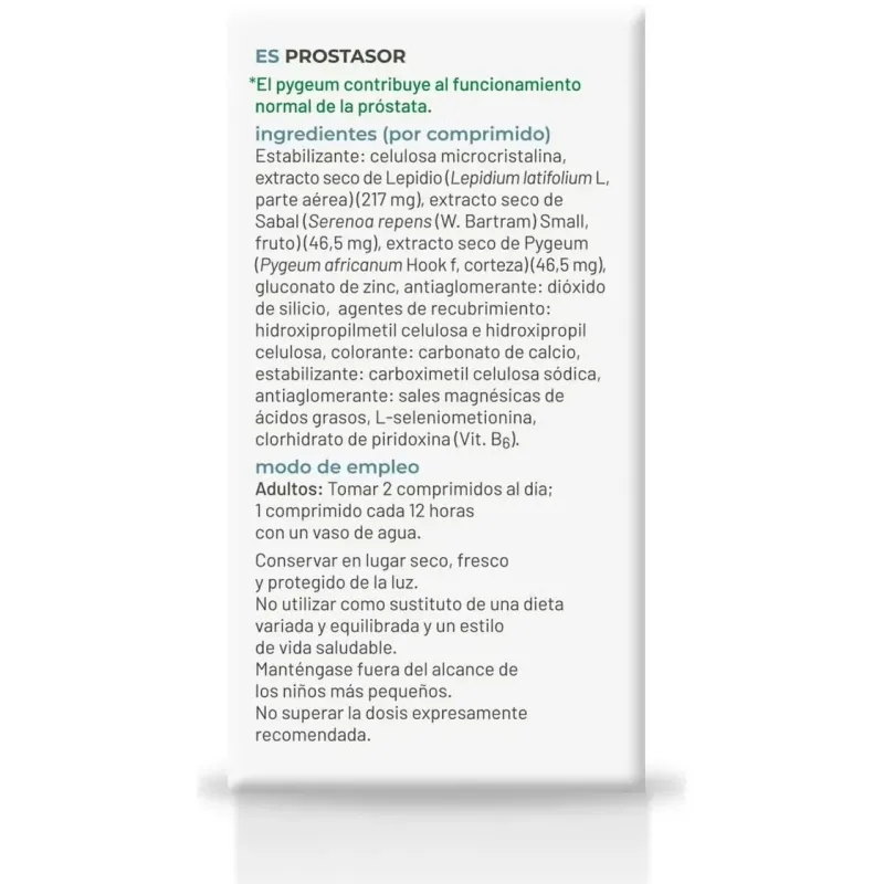 Prostasor 60comp. - soria natural | Farmacia Barata