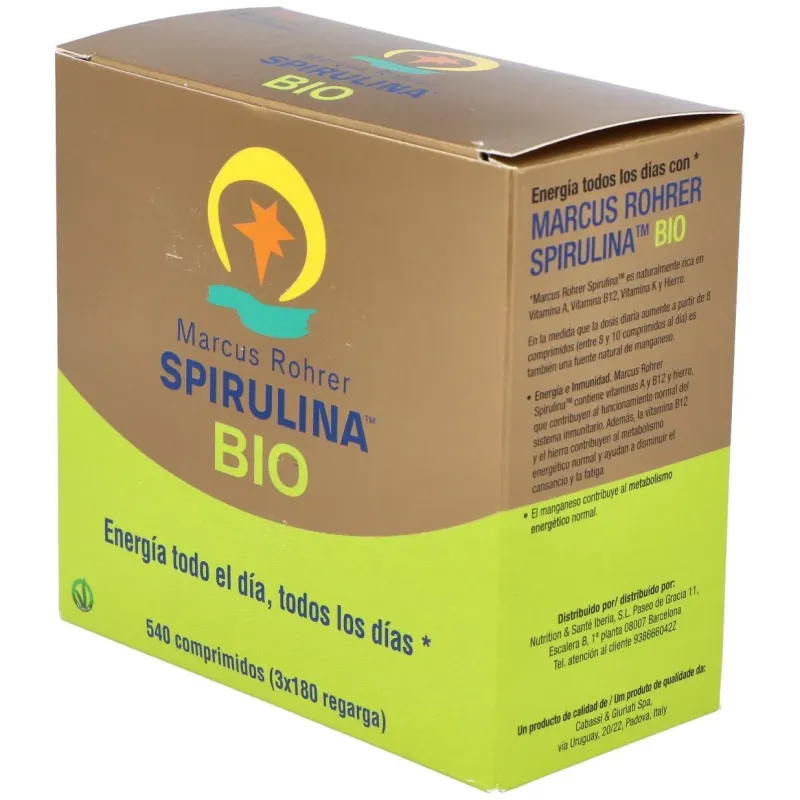 Spirulina bio recarga 540comp. marcus rohrer 2 | Farmacia Barata