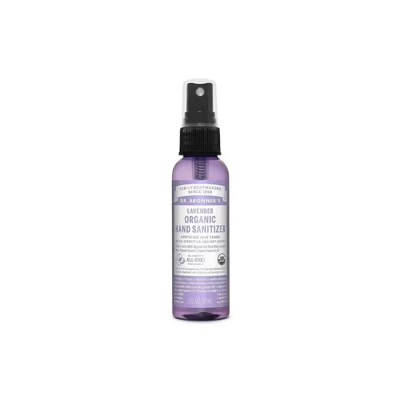 Dr bronner's spray desinfectante orgánico manos lavanda 60ml | Farmacia Barata