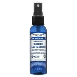Dr. bronner's organic peppermint hand sanitiser 59ml