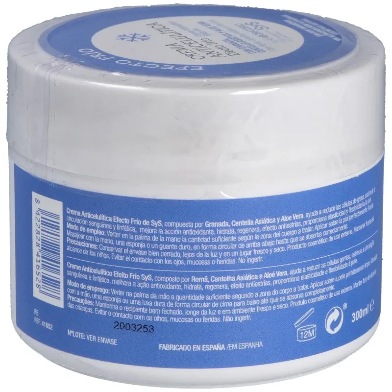 Sys gel crema anticelulítico frío 300ml | Farmacia Barata Sys gel crema anticelulítico frío 300ml | Farmacia Barata