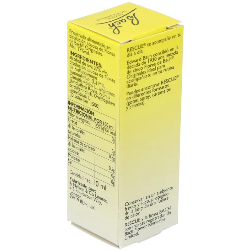 Rescue remedy gotas 10ml. flores bach 2 | Farmacia Barata
