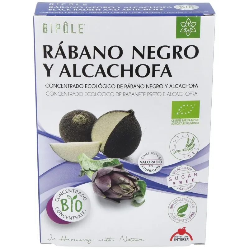 Bipole rabano negro y alcachofa 20 amp 2 | Farmacia Barata