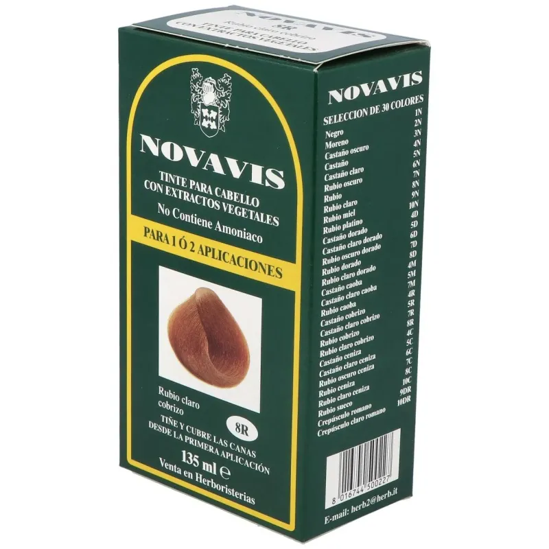 Tinte novavis 8r rubio claro cobrizo 120ml. 2 | Farmacia Barata Tinte novavis 8r rubio claro cobrizo 120ml. 2 | Farmacia Barata