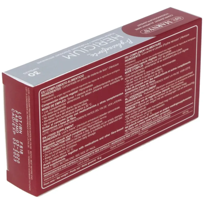Melena de leon bio 30cap. | Farmacia Barata