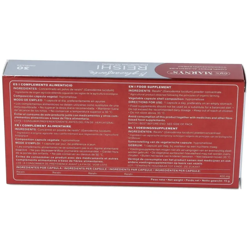 Reishi bio 30cap. 2 | Farmacia Barata