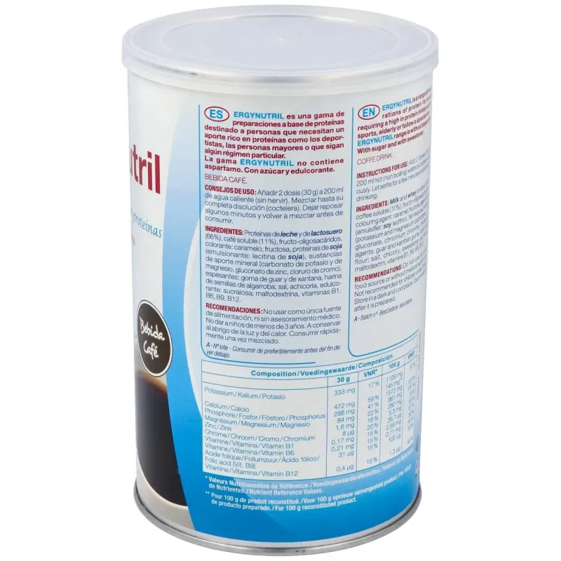 Ergynutril (proteinas) cafe polvo 300gr. | Farmacia Barata Ergynutril (proteinas) cafe polvo 300gr. | Farmacia Barata