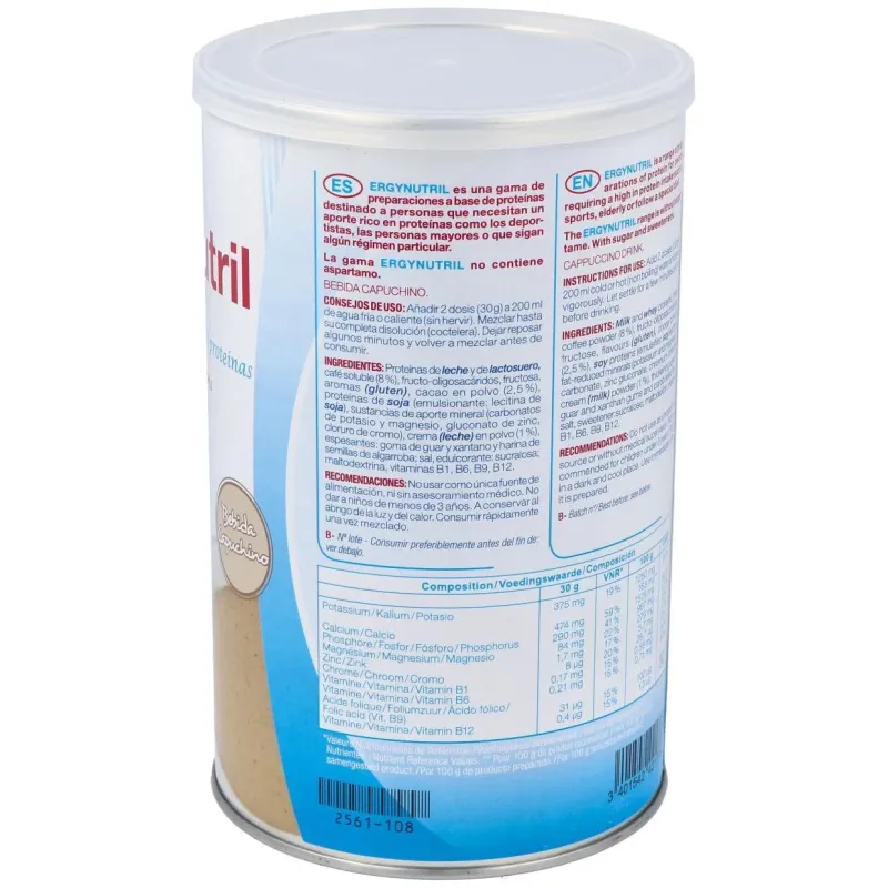 Ergynutril (proteinas) capuccino polvo 300gr. 2 | Farmacia Barata