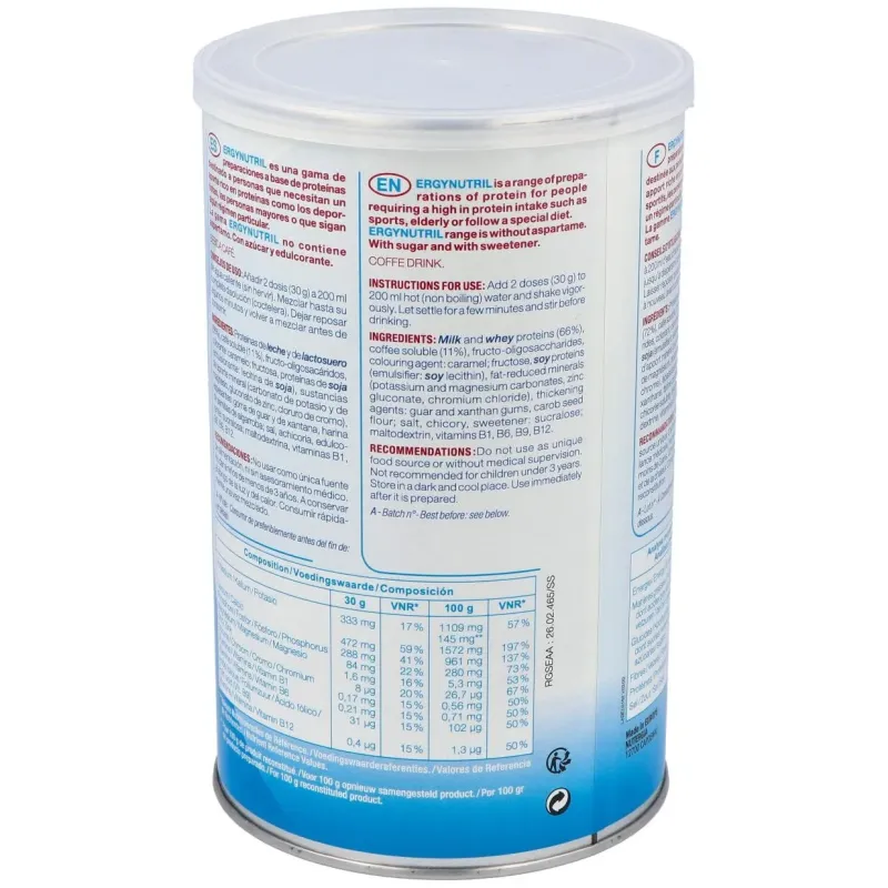 Ergynutril (proteinas) cafe polvo 300gr. | Farmacia Barata Ergynutril (proteinas) cafe polvo 300gr. | Farmacia Barata
