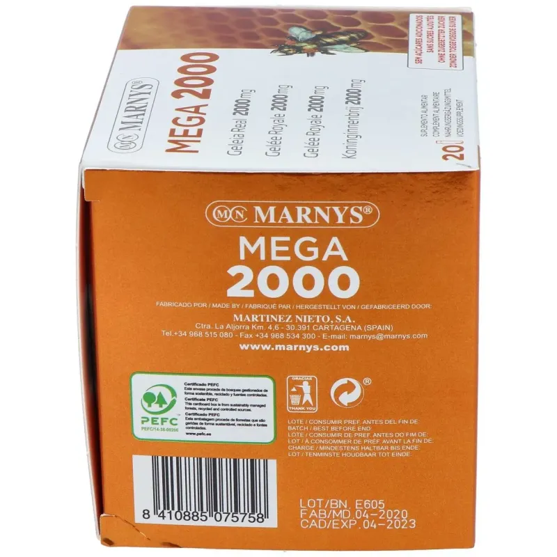 Jalea real mega 2000mg 20viales 2 | Farmacia Barata