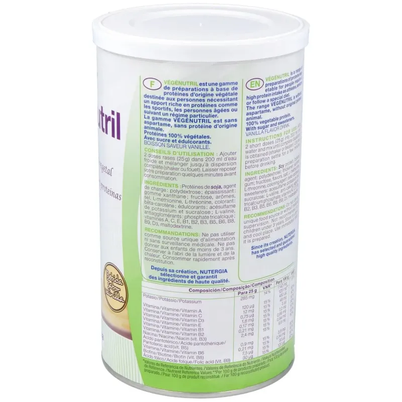 Vegenutril vainilla bote 300gr. | Farmacia Barata