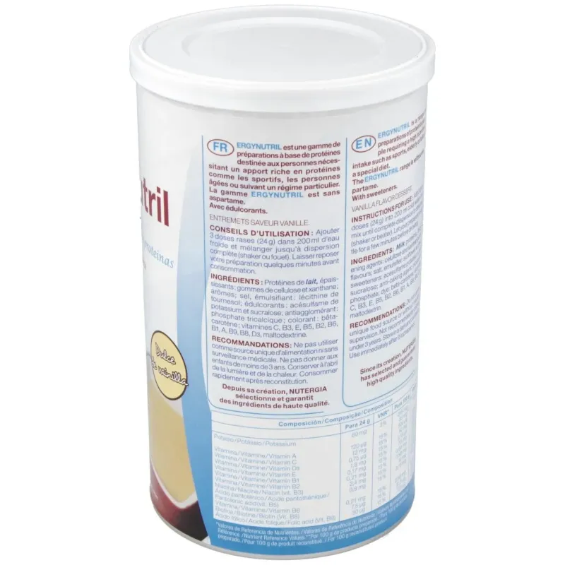 Ergynutril (proteinas) vainilla polvo 350gr. | Farmacia Barata