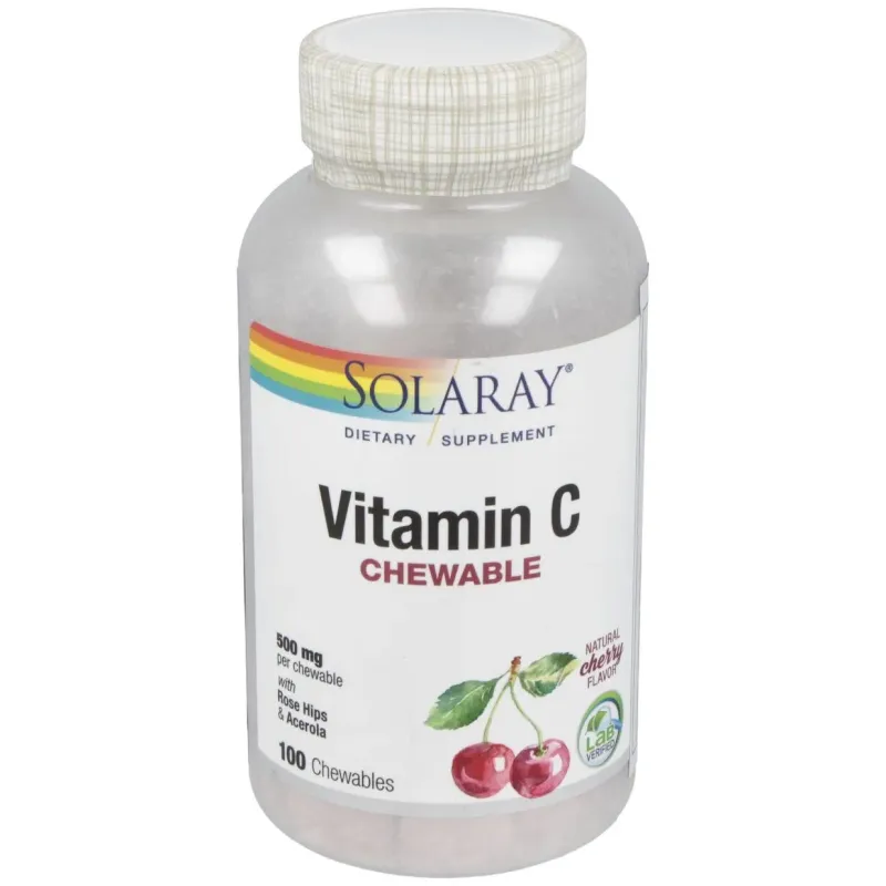 Vitamina c-500 sabor cereza 100comp.mast. | Farmacia Barata