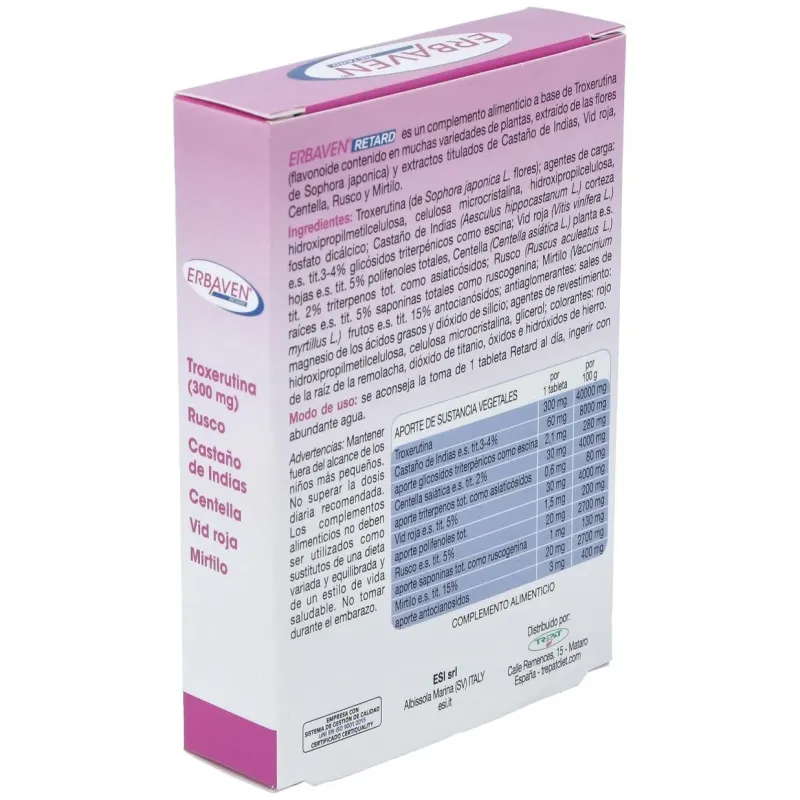 Erbaven retard 30comp. 2 | Farmacia Barata