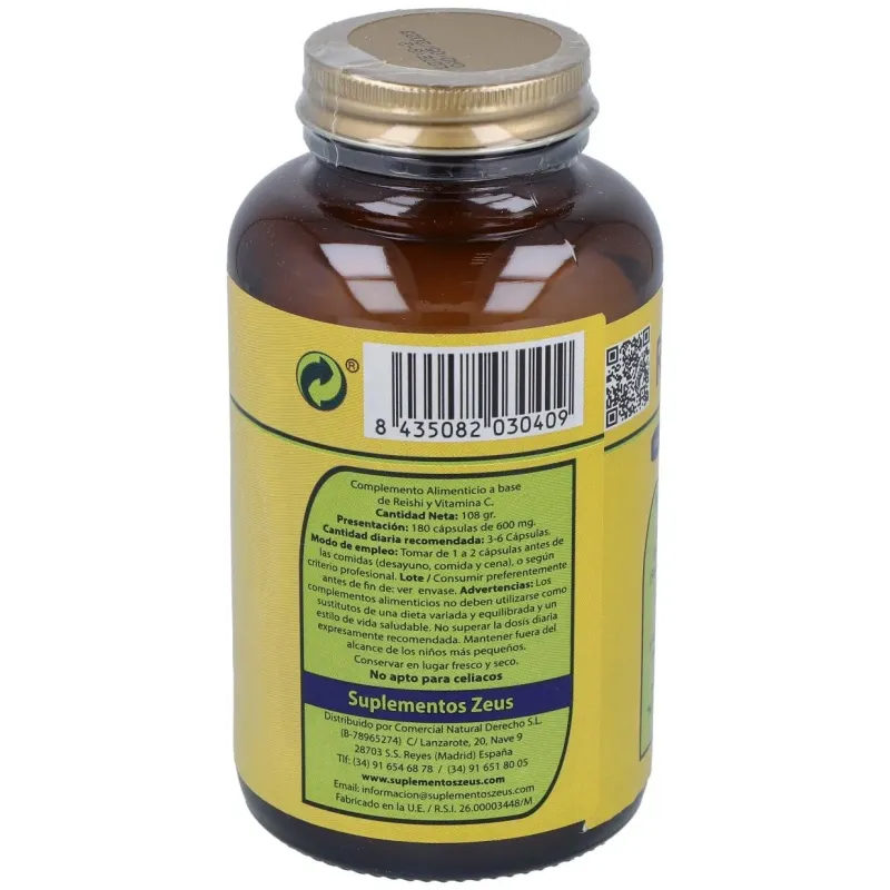Reishi (ganovital) 600mg. 180cap. 2 | Farmacia Barata