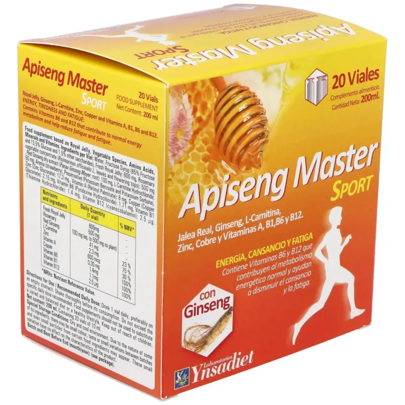 Apiseng master sport (forte) 20amp. | Farmacia Barata Apiseng master sport (forte) 20amp. | Farmacia Barata