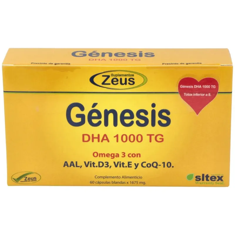 Genesis dha tg 1000 omega 3 60cap. 2 | Farmacia Barata