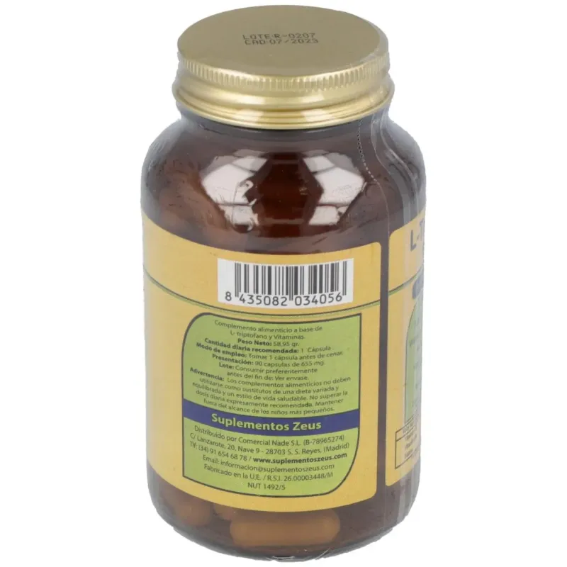 L-triptofano-ze 90cap. | Farmacia Barata